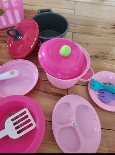 Dečije kuhinje: Igracka - posudje za decu, sa velikom korpom, viljuskama, kutlacama na lalafo.rs — 5 Dečije kuhinje: Igracka - posudje za decu, sa velikom korpom, viljuskama, kutlacama — 5
