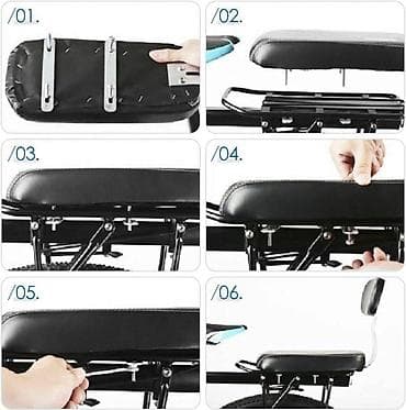 Bike accessories: Komplet za suvozača na biciklu – sedište sa naslonom + prednja ručka at lalafo.rs — 3 Bike accessories: Komplet za suvozača na biciklu – sedište sa naslonom + prednja ručka — 3