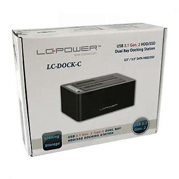 LC-Power LC-DOCK-C – USB 3.1 Gen 2 Type‑C dvostruka docking stanica za na lalafo.rs LC-Power LC-DOCK-C – USB 3.1 Gen 2 Type‑C dvostruka docking stanica za