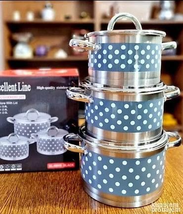 Inox set šerpi sa debelim dnom Inox kvalitetna šerpa sa podebljanim na lalafo.rs — 2 Inox set šerpi sa debelim dnom Inox kvalitetna šerpa sa podebljanim — 2
