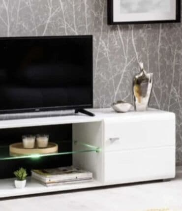 Matresses: TV komoda za dnevni boravak – moderan dizajn, bela visokosjajna at lalafo.rs — 2 Matresses: TV komoda za dnevni boravak – moderan dizajn, bela visokosjajna — 2