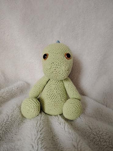 Heklana igračka – zeleni dinosaurus (amigurumi) - Ručno rađena at lalafo.rs — 5 Heklana igračka – zeleni dinosaurus (amigurumi) - Ručno rađena — 5