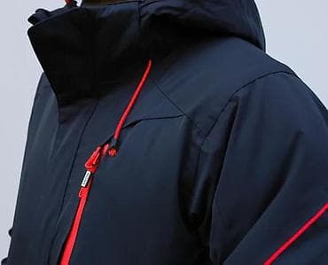Outerwear: Muška zimska jakna – tamno siva/teget sa kontrastnim crvenim detaljima at lalafo.rs — 10 Outerwear: Muška zimska jakna – tamno siva/teget sa kontrastnim crvenim detaljima — 10