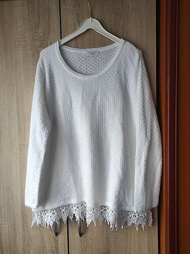 dve suknje po: Bela ženska bluza/džemper sa dugim rukavima i okruglim izrezom at lalafo.rs — 2 dve suknje po: Bela ženska bluza/džemper sa dugim rukavima i okruglim izrezom — 2