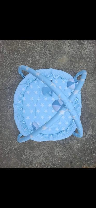 Baby podloga/gnezdo sa prečkama i igračkama - Okrugla, mekano na lalafo.rs — 2 Baby podloga/gnezdo sa prečkama i igračkama - Okrugla, mekano — 2