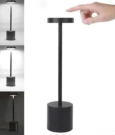 Bežična crna LED dekorativna stona lampa na touch 💡 Punjiva stona LED na lalafo.rs — 3 Bežična crna LED dekorativna stona lampa na touch 💡 Punjiva stona LED — 3