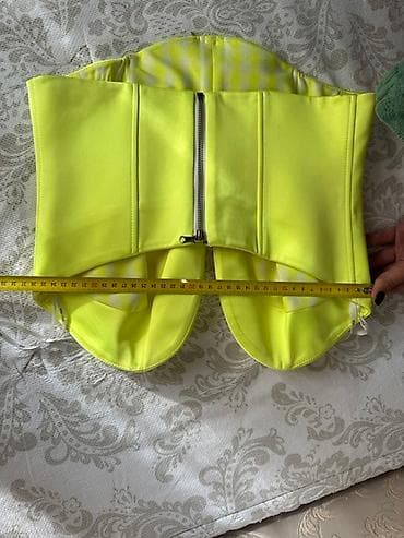 Neon žuti korset MONA - Model: bustier/korset top sa izraženim na lalafo.rs — 4 Neon žuti korset MONA - Model: bustier/korset top sa izraženim — 4
