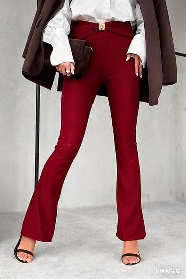 pantalone butiku ali: 💫Ženske elegantne pantalone sa blagim zvonom - Kroj: visok struk na lalafo.rs — 2 pantalone butiku ali: 💫Ženske elegantne pantalone sa blagim zvonom - Kroj: visok struk — 2