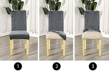 Plišane navlake za stolice set 6 komada Cena 2800 din na lalafo.rs — 8 Plišane navlake za stolice set 6 komada Cena 2800 din — 8
