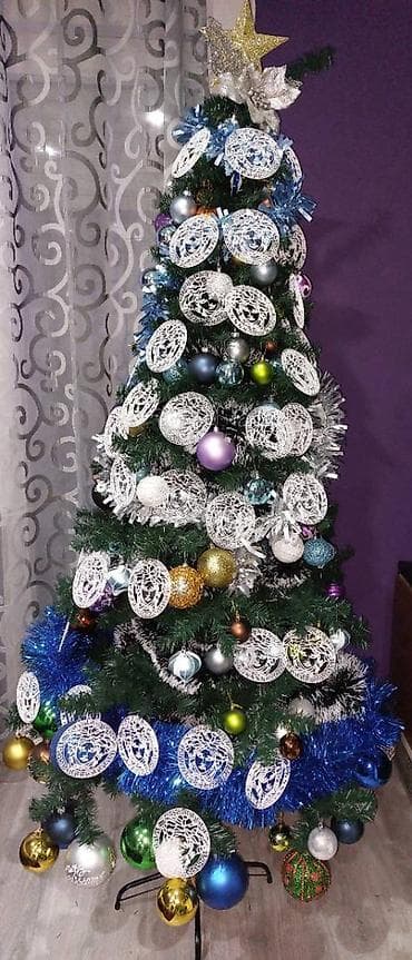 Jelka Novogodisnja 210 cm Dekorativna fantastična gusta na lalafo.rs — 2 Jelka Novogodisnja 210 cm Dekorativna fantastična gusta — 2