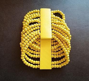 cepaci za drva: Zuta prilagodljiva narukvica. Perle su od drveta na lalafo.rs — 3 cepaci za drva: Zuta prilagodljiva narukvica. Perle su od drveta — 3