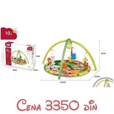 Podloge za igru: Muzička prostirka za bebе sa klavirom i visećim igračkama (0+) - na lalafo.rs — 5 Podloge za igru: Muzička prostirka za bebе sa klavirom i visećim igračkama (0+) - — 5