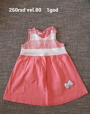 Dečija haljinica bez rukava za devojčice - Veličina: 80 (otprilike za na lalafo.rs — 1 Dečija haljinica bez rukava za devojčice - Veličina: 80 (otprilike za — 1