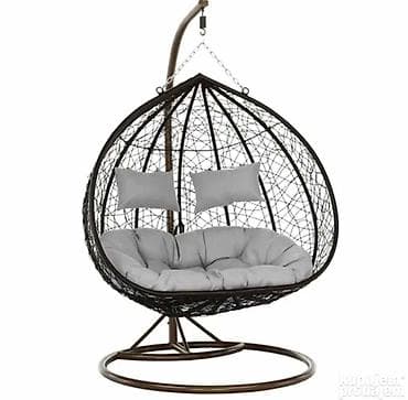 Garden furniture: Ljuljaška jaje za 2 OSOBE do čak 200kg! Viseća stolica sa modernim at lalafo.rs — 2 Garden furniture: Ljuljaška jaje za 2 OSOBE do čak 200kg! Viseća stolica sa modernim — 2