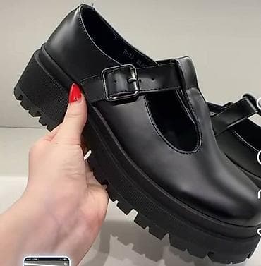 Chunky Mary Jane cipele – crne Ik - Model: Mary Jane sa T-remenom - na lalafo.rs Chunky Mary Jane cipele – crne Ik - Model: Mary Jane sa T-remenom -