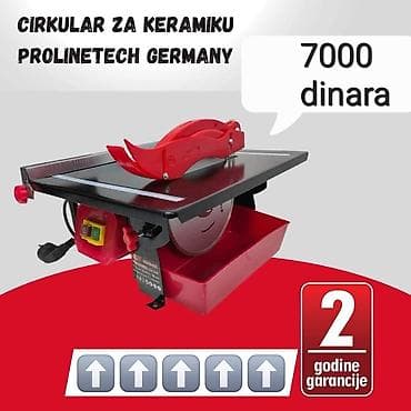 Sekači za keramiku i pločice: Električni rezač pločica
Proline Tech
Garancija-Račun na lalafo.rs — 1 Sekači za keramiku i pločice: Električni rezač pločica
Proline Tech
Garancija-Račun — 1