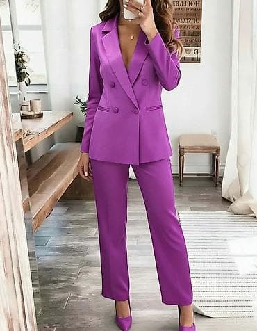 Ženski elegantni komplet sakoa i pantalona - Kroj: strukirani na lalafo.rs Ženski elegantni komplet sakoa i pantalona - Kroj: strukirani