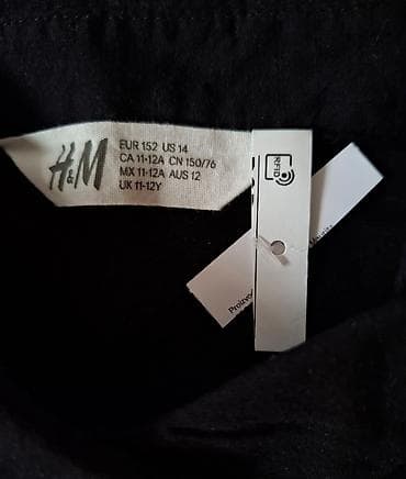 H&m košulja crna pamučna za devojčice nova sa etiketom veličina na lalafo.rs — 3 H&m košulja crna pamučna za devojčice nova sa etiketom veličina — 3