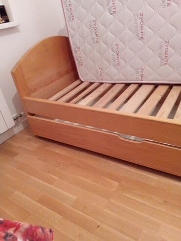Drawers and cabinets: Drveni krevet za jednu osobu sa fiokom na izvlačenje - Materijal at lalafo.rs — 1 Drawers and cabinets: Drveni krevet za jednu osobu sa fiokom na izvlačenje - Materijal — 1