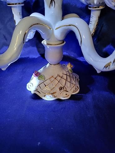 Candles and candlesticks: Svecnjak nov,Zajecar porcelan rucni rad iz 70ih.god. Porcelanski at lalafo.rs — 6 Candles and candlesticks: Svecnjak nov,Zajecar porcelan rucni rad iz 70ih.god. Porcelanski — 6