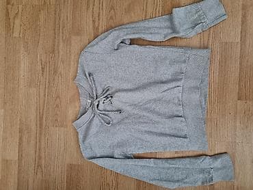 Women's Sweatshirts: Dukserica sa dugačkim rukavima u sivoj boji, sa vezicama na dekolteu at lalafo.rs — 2 Women's Sweatshirts: Dukserica sa dugačkim rukavima u sivoj boji, sa vezicama na dekolteu — 2