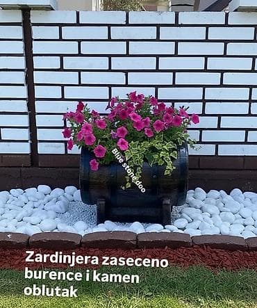 Beli dekorativni kamen – oblutak - Prirodni, oblo oblikovani na lalafo.rs — 2 Beli dekorativni kamen – oblutak - Prirodni, oblo oblikovani — 2