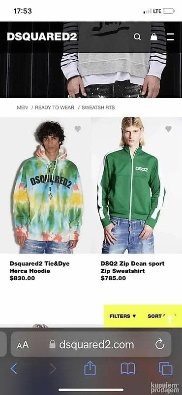 Trenerka Dsquared2, bоја - Siva na lalafo.rs — 6 Trenerka Dsquared2, bоја - Siva — 6