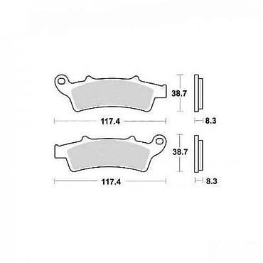 dve suknje po: Prednje kočione pločice za motocikl – set - Dimenzije pločica: dužina at lalafo.rs — 1 dve suknje po: Prednje kočione pločice za motocikl – set - Dimenzije pločica: dužina — 1