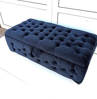 Tabure sa prostorom za odlaganje, presvučen tamnim materijalom na lalafo.rs — 2 Tabure sa prostorom za odlaganje, presvučen tamnim materijalom — 2