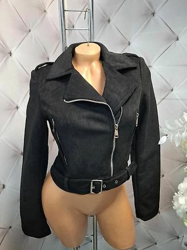 Kožne jakne: Ženska kraća jakna – biker stil, veštački antilop - Kroj: strukirani na lalafo.rs — 2 Kožne jakne: Ženska kraća jakna – biker stil, veštački antilop - Kroj: strukirani — 2