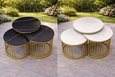 Furniture: 🪑✨ Set modernih stolića MILANO – 3 komada – imitacija mermera 🏡 at lalafo.rs — 1 Furniture: 🪑✨ Set modernih stolića MILANO – 3 komada – imitacija mermera 🏡 — 1
