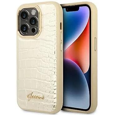 Maska Guess Hc PU Croco Metal Outline za iPhone 14 Pro 6.1 zlatna na lalafo.rs Maska Guess Hc PU Croco Metal Outline za iPhone 14 Pro 6.1 zlatna