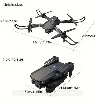 Sports & Leisure: Dron E88 – verzija sa jednom kamerom - Sklopivi kvadkopter sa LED at lalafo.rs — 2 Sports & Leisure: Dron E88 – verzija sa jednom kamerom - Sklopivi kvadkopter sa LED — 2