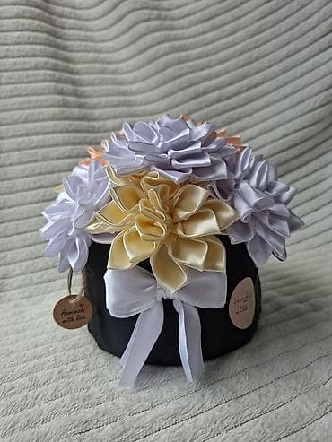 Ručne dekorativne kutije sa satenskim cvećem - Unikatne aranžmane na lalafo.rs — 8 Ručne dekorativne kutije sa satenskim cvećem - Unikatne aranžmane — 8