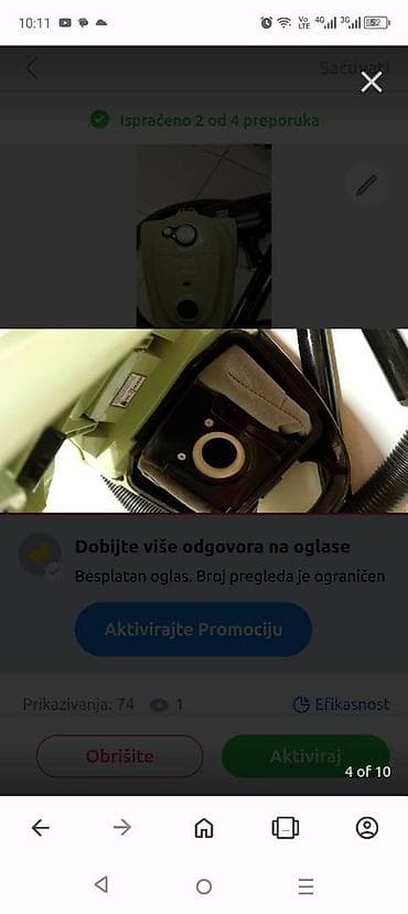 Vacuum & Steam Cleaners: Usisivač GORENJE na vreću platnenu kao nov je. higijenski sređen at lalafo.rs — 7 Vacuum & Steam Cleaners: Usisivač GORENJE na vreću platnenu kao nov je. higijenski sređen — 7