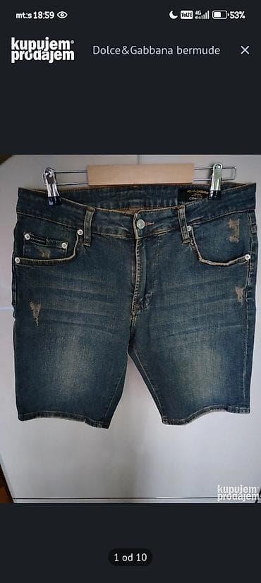 Bermude, Dolce & Gabbana, bоја - Tamnoplava, Teksas na lalafo.rs Bermude, Dolce & Gabbana, bоја - Tamnoplava, Teksas