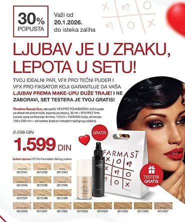 Timeless Beauty Duo – VFX Pro set za dugotrajan, foto-friendly ten na lalafo.rs Timeless Beauty Duo – VFX Pro set za dugotrajan, foto-friendly ten