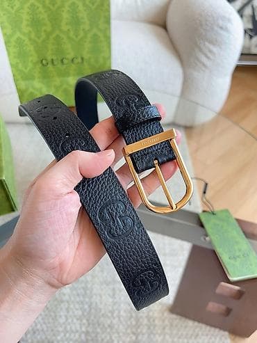 Gucci kožni kaiš – crna zrnasta (pebble) koža sa utisnutim na lalafo.rs — 2 Gucci kožni kaiš – crna zrnasta (pebble) koža sa utisnutim — 2