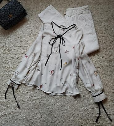 ZARA boho bela košulja sa printom u velicini 40/L. Perfektno stanje ☆ na lalafo.rs — 1 ZARA boho bela košulja sa printom u velicini 40/L. Perfektno stanje ☆ — 1