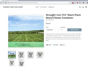 kom sa etiketom: Kovane gvozdene postolje/korpa za cveće - Materijal: kovan gvožđe at lalafo.rs — 3 kom sa etiketom: Kovane gvozdene postolje/korpa za cveće - Materijal: kovan gvožđe — 3