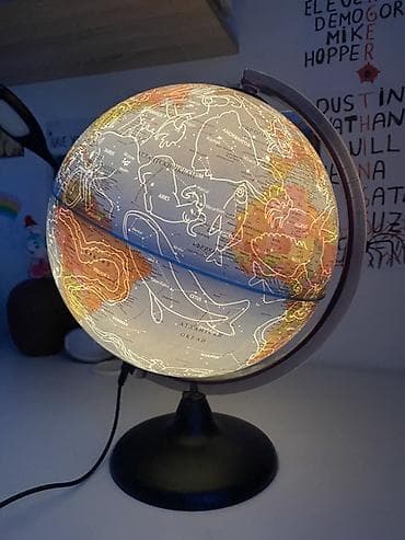 Svetleći globus - Dekorativni stočni globus koji se osvetljava na lalafo.rs — 4 Svetleći globus - Dekorativni stočni globus koji se osvetljava — 4