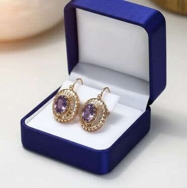 Vintage inspirisane viseće minđuše – ovalni kristali sa okvirom od na lalafo.rs Vintage inspirisane viseće minđuše – ovalni kristali sa okvirom od