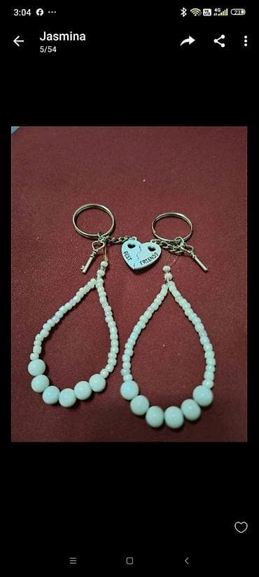 Set prijateljskih priveza za ključeve – 2 komada. - Dizajn: metalni at lalafo.rs — 3 Set prijateljskih priveza za ključeve – 2 komada. - Dizajn: metalni — 3