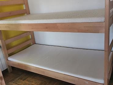 Drveni krevet na sprat sa dušecima Dimenzije :200×90 ; Kreveti su na lalafo.rs — 4 Drveni krevet na sprat sa dušecima Dimenzije :200×90 ; Kreveti su — 4