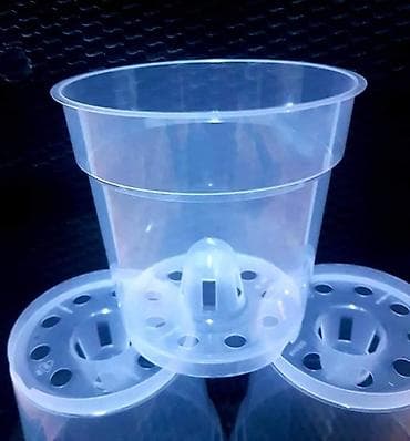 Prozirne plastične saksije za orhideje - Materijal: čvrsta prozirna na lalafo.rs — 2 Prozirne plastične saksije za orhideje - Materijal: čvrsta prozirna — 2