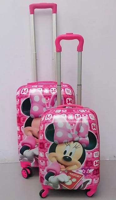 Backpacks, bags and suitcases: Set dečijih kofera sa motivom Mini Maus, idealan za putovanja. Koferi at lalafo.rs — 5 Backpacks, bags and suitcases: Set dečijih kofera sa motivom Mini Maus, idealan za putovanja. Koferi — 5