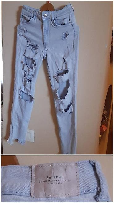 Bershka ženske farmerke – skinny, mid rise. Svetloplava isprana na lalafo.rs — 2 Bershka ženske farmerke – skinny, mid rise. Svetloplava isprana — 2