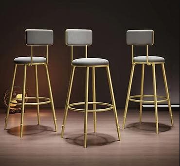 Barska stolica – moderan dizajn sa zlatnim okvirom - Konstrukcija na lalafo.rs — 3 Barska stolica – moderan dizajn sa zlatnim okvirom - Konstrukcija — 3