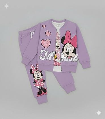 Tracksuit sets: Dečiji komplet – 3 dela sa motivom Minnie Mouse Veličina od 3 do 10 - at lalafo.rs — 1 Tracksuit sets: Dečiji komplet – 3 dela sa motivom Minnie Mouse Veličina od 3 do 10 - — 1