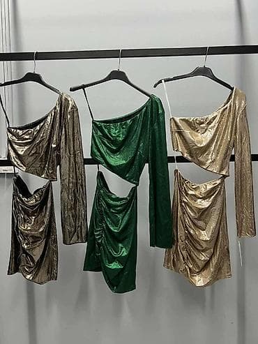 Asimetrična mini haljina sa sjajnim metalik efektom - Kroj na lalafo.rs — 4 Asimetrična mini haljina sa sjajnim metalik efektom - Kroj — 4